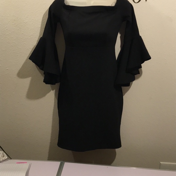 Teeze Me Off the Shoulders Black Dress - Picture 2 of 5